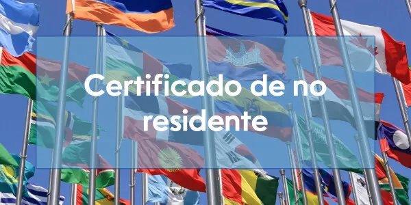 Certificado de no residente