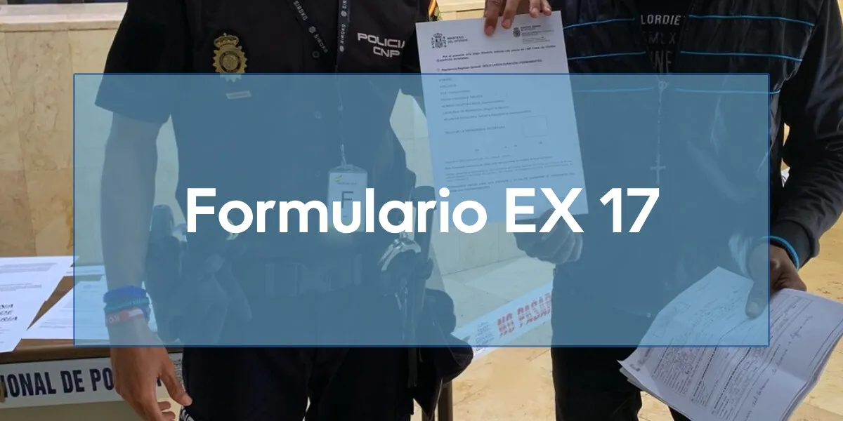 Formulario EX-17 extranjería
